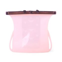 Silicone Food Storage Pouch Pink