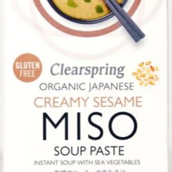 Clearspring Japanese Instant Miso Soup Paste 60g – Creamy Sesame