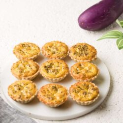 Mini Smoky Eggplant Quiche (Set of 12) (GF/V)