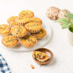 Mini Savory Mushroom Quiche (Set of 12) (GF/V)