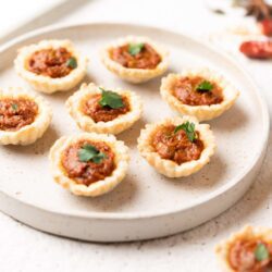 Curry-Spiced Vegetable Tartlets (Set of 12) (V)