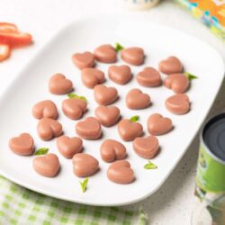 Vegan Strawberry and Yogurt Jell-O Hearts (Set of 24) (GF/V)